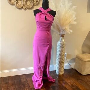 Lulu's Halter Maxi Gown